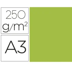 CARTULINA GUARRO A3 250G VERDEFLUOR
