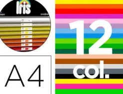 CARTULINA GUARRO DIN A4 185 GR CONTENIDO "B" 100 HOJAS X 12 COLORES