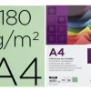 CARTULINA LIDERPAPEL A4 180G/M2 VERDE PAQUETE DE 100