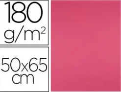 CARTULINA LIDERPAPEL 50X65 CM 180G/M2 FUCSIA PAQUETE DE 25