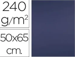 CARTULINA LIDERPAPEL 50X65 CM 240G/M2 AZUL ZAFIRO PAQUETE DE 25 UNIDADES