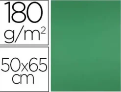 CARTULINA LIDERPAPEL 50X65 CM 180G/M2 VERDE NAVIDAD PAQUETE DE 25