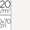 CARTULINA LISA/RUGOSA 2 TEXTURAS 50X70 CM 220G/M2 BLANCO