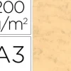 CARTULINA MARMOLEADA DIN A3 200 GR. OCRE PAQUETE DE 100 H