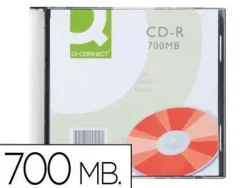 CD-R Q-CONNECT CAPACIDAD 700MB DURACION 80MIN VELOCIDAD 52X