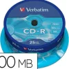 CD-R VERBATIM CAPACIDAD 700MB VELOCIDAD 52X PACK 25 UNIDADES