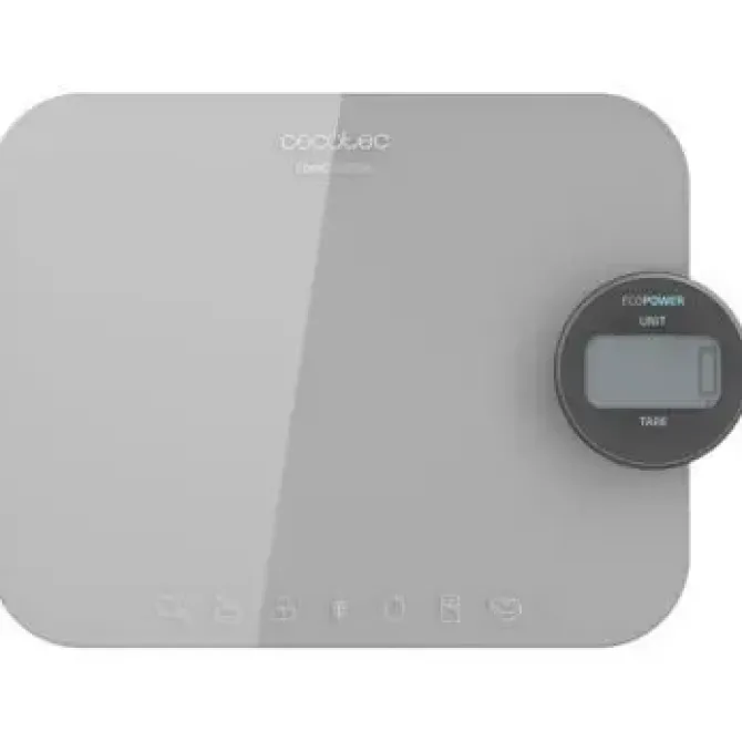 CECOTEC COOK CONTROL 10300 ECOPOWER NUTRITION BASCULA DE COCINA - FUNCIONA SIN PILAS - PRECISION DE 1GR - PESO MAX. 8KG - PANTALLA LCD - FUNCION TARA - FUNCION SOLIDOS Y LIQUIDOS