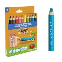 CERA BIC KIDS MULTISUPERFICIE 10 COLORES SURTIDOS