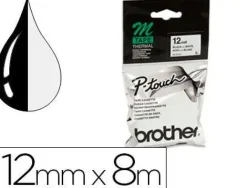 CINTA BROTHER MK-231 BLANCO-NEGRO 12MM LONGITUD 8 MT