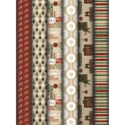 CLAIREFONTAINE PAPEL DE REGALO 60GR ROLLO KRAFT 0,7X2 M NAVIDAD 223799C