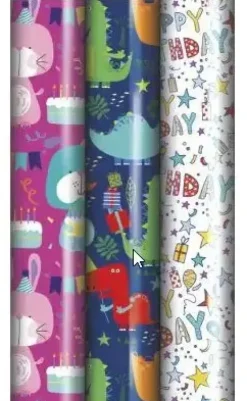 CLAIREFONTAINE PAPEL DE REGALO 57GR ROLLO 0,7X2 M TODO AÑO INFANTIL 211930C