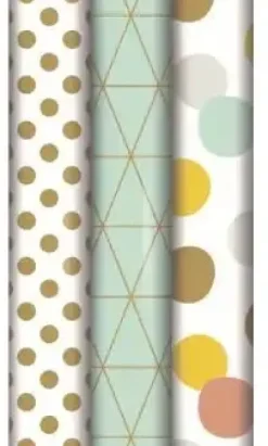 CLAIREFONTAINE PAPEL DE REGALO 57GR ROLLO CLAIREFONTAINE 0,7X2 M TODO AÑO BASIC 211931C