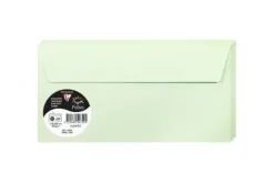 CLAIREFONTAINE PAQUETE 20 SOBRES COLOR POLEN VERDE 110X220MM. 120 G. REF.5475C