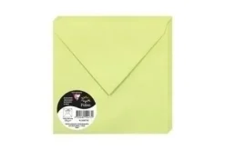 CLAIREFONTAINE POLLEN 20 SOBRES CUADRADO 165X165MM 120GR VERDE YEMA 55473C