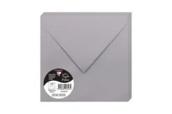 CLAIREFONTAINE POLLEN 20 SOBRES CUADRADO 165X165MM 120GR GRIS 5323C