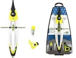 COMPAS LIDERPAPEL ONE CON BIGOTERA ADAPTADOR UNIVERSAL YMINAS COLORES SURTIDOS