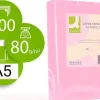 CONNECT PAPEL 500 HOJAS A5 CUARTILLA ROSA CLARO PALO 210X148,5MM 80GR