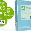 CONNECT PAPEL 500 HOJAS A5 CUARTILLA AZUL CELESTE 210X148,5MM 80GR