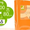 CONNECT PAPEL 500 HOJAS A5 CUARTILLA NARANJA INTENSO 210X148,5MM 80GR