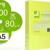 CONNECT PAPEL 500 HOJAS A5 CUARTILLA AMARILLO FLUOR 210X148,5MM 80GR