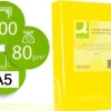CONNECT PAPEL 500 HOJAS A5 CUARTILLA AMARILLO INTENSO 210X148,5MM 80GR