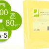 CONNECT PAPEL 500 HOJAS A5 CUARTILLA AMARILLO SUAVE 210X148,5MM 80GR