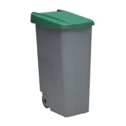 CONTENEDOR RECICLAJE 110 LITROS VERDE