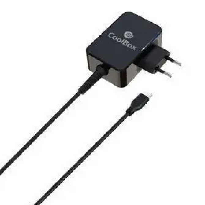 COOLBOX CARGADOR UNIVERSAL PARA PORTATIL 65W USB-C - 14 ADAPTADORES - COMPATIBLE CON QC3.0 - TECNOLOGÍA GAN - CABLE DE 1.80M