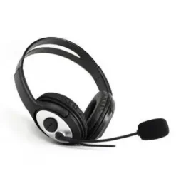 COOLBOX COOLCHAT 3.5 AURICULARES CON MICROFONO - DIADEMA AJUSTABLE - ALMOHADILLAS ACOLCHADAS - CONTROL DE VOLUMEN - CABLE DE 2M - COLOR NEGRO