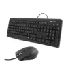 COOLBOX KTR-01U PACK USB TECLADO 105 TECLAS + RATON 4 BOTONES - USO AMBIDIESTRO - CABLE DE 1.50M - COLOR NEGRO
