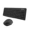COOLBOX KTR-02W PACK INALAMBRICO USB TECLADO TECLAS + RATON 1600DPI ERGONÓMICO - TECLAS SILENCIONAS - COLOR NEGRO