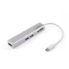 COOLBOX MINIDOCK 5 EN 1 USB-C A HDMI /2XUSB3.0/1XMICROSD/1XSDPD - 0.14M - COLOR GRIS METALIZADO