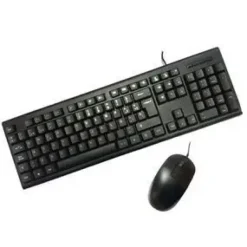 COOLBOX PCCASE KTR-001 PACK USB TECLADO 105 TECLAS + RATON 3 BOTONES - USO AMBIDIESTRO - COLOR NEGRO