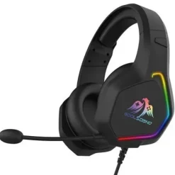 COOLSOUND G6 AURICULARES GAMING CON MICROFONO - USB PARA ILUMINACION LED - DIADEMA AJUSTABLE - ALMOHADILLAS ACOLCHADAS - CONTROLES EN CABLE - CABLE DE 2M