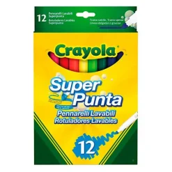 CRAYOLA ROTULADOR SUPERLAVABLE MAXIPUNTA 12COLORES 8330 MAK630745