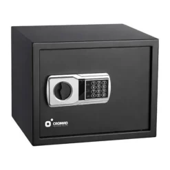 CROMAD CAJA FUERTE ELECTRONICA - ALTO NIVEL DE SEGURIDAD - DE 3 A 8 DIGITOS - BISAGRAS OCULTAS - INCLUYE LLAVE DE EMERGENCIA - 300X380X300MM