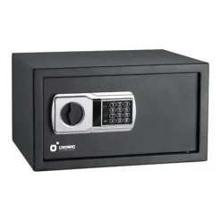 CROMAD CAJA FUERTE ELECTRONICA - ALTO NIVEL DE SEGURIDAD - DE 3 A 8 DIGITOS - BISAGRAS OCULTAS - INCLUYE LLAVE DE EMERGENCIA - 250X350X250MM