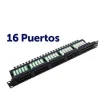 CROMAD PATCH PANEL 16 PUERTOS KRONE CAT 6 1U UTP 19