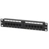 CROMAD PATCH PANEL 12 PUERTOS CAT 6 1U UTP 10