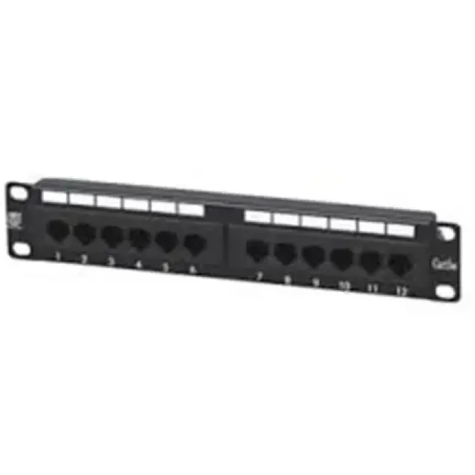CROMAD PATCH PANEL 12 PUERTOS CAT 6 1U UTP 10