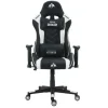 CROMAD SERIE DRAGON SILLA GAMING PREMIUM - ALTURA REGULABLE CON PISTON DE GAS CLASE 2 - RECLINABLE HASTA 180º - COJINES LUMBAR Y CERVICAL - RUEDAS DE NAILON DE 60MM - COLOR BLANCO/NEGRO
