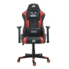CROMAD SERIE DRAGON SILLA GAMING PREMIUM - ALTURA REGULABLE CON PISTON DE GAS CLASE 2 - RECLINABLE HASTA 180º - COJINES LUMBAR Y CERVICAL - RUEDAS DE NAILON DE 60MM - COLOR ROJO/NEGRO