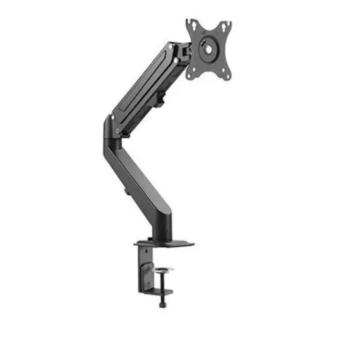 CROMAD SOPORTE DE MESA CON PISTON DE GAS PARA MONITOR DE 17-27 - AJUSTABLE EN ALTURA, GIRATORIO E INCLINABLE - GESTION DE CABLES - PESO MAX 6.5KG - VESA MAX 100X100MM