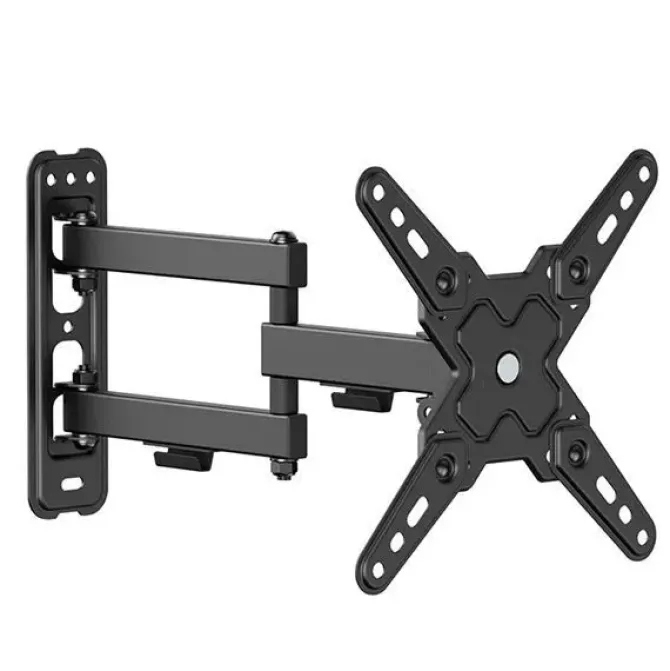 CROMAD SOPORTE DE PARED CON BRAZO ARTICULADO PARA TV DE 13-43 - GIRATORIO, INCLINABLE Y DOBLE EXTENSION - PESO MAX 20KG - VESA 200X200