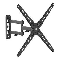 CROMAD SOPORTE DE PARED CON BRAZO ARTICULADO PARA TV DE 13-55 - GIRATORIO, INCLINABLE Y DOBLE EXTENSION - PESO MAX 25KG - VESA 400X400