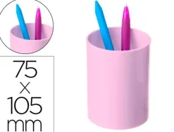CUBILETE PORTALAPICES ARCHIVO 2000 ECOGREEN 100% RECICLADO COLOR ROSA PASTEL
