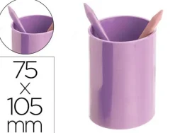 CUBILETE PORTALAPICES ARCHIVO 2000 ECOGREEN 100% RECICLADO COLOR MALVA PASTEL