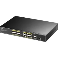CUDY FS1018PS1 SWITCH GIGABIT DE 16 PUERTOS DE 10/100 MBITS CON 2GBE Y 1 PUERTO SFP