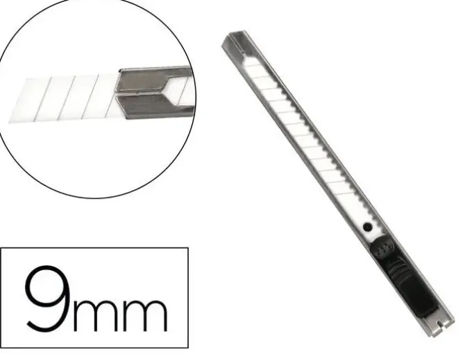 CUTER METALICO Q-CONNECT XD-C18 CUCHILLA ESTRECHA DE CERAMICA 122X10X4 MM