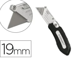 CUTER Q-CONNECT PLEGABLE XD-925 CON MECANISMO DE CAMBIO RAPIDO CUCHILLA ANCHA MANGO ANTIDESLIZANTE